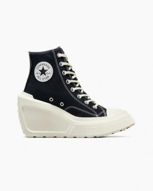 Black Converse Chuck 70 De Luxe Wedge Women Sneakers Canada | C-38764909