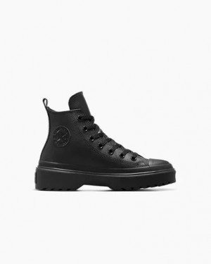 Black Converse Chuck Taylor All Star Lugged Lift Kids' Platform Shoes Canada | C-87026939