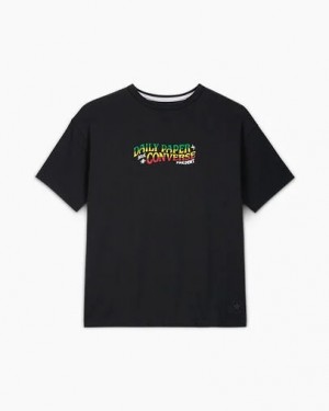 Black Converse Converse x Daily Paper Gold Standard Men T Shirts Canada | C-04512879