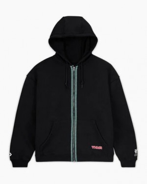 Black Converse Converse x Liverpool FC Full-Zip Men Hoodie Canada | C-76580429