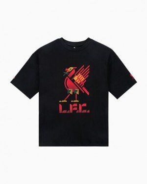 Black Converse Converse x Liverpool FC Liver Bird Men T Shirts Canada | C-98127069