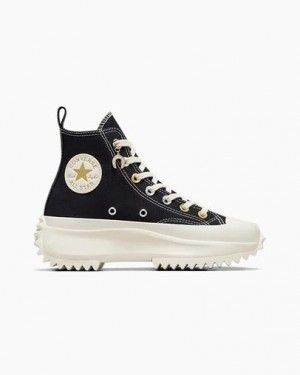 Black / Gold Converse Run Star Hike Charms Women Sneakers Canada | C-71058239