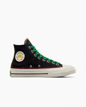 Black / Multicolor Converse Converse x Daily Paper Chuck 70 Men Sneakers Canada | C-85063219