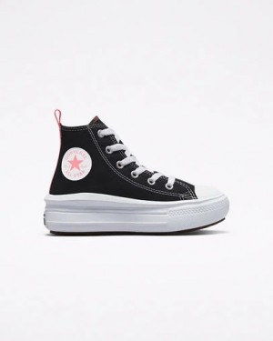 Black / Pink Light Blue / White Converse Chuck Taylor All Star Move Color Pop Kids' Platform Shoes Canada | C-74380529
