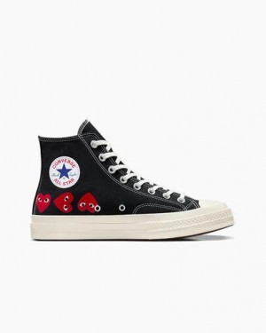 Black / Red Converse Converse x PLAY Comme des Garçons Chuck 70 Multi Heart Women Sneakers Canada | C-04693859
