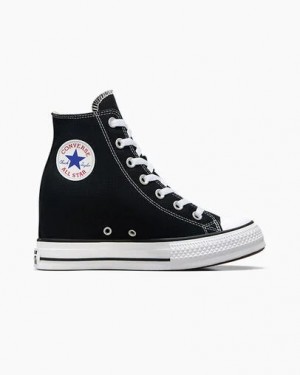Black / Red / Navy Converse Chuck Taylor All Star Wedge Women Platform Shoes Canada | C-32570149