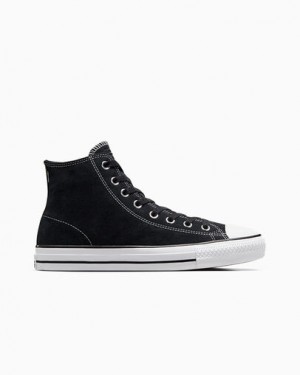 Black / White Converse CONS Chuck Taylor All Star Pro Suede Women Skate Shoes Canada | C-26417839