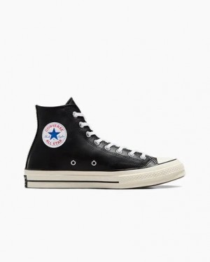 Black / White Converse Chuck 70 Leather Women Sneakers Canada | C-67594309