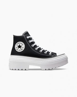 Black / White Converse Chuck Taylor All Star Lugged Heel Women Platform Shoes Canada | C-01285349