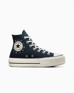 Blue Converse Chuck Taylor All Star Lift Women Platform Shoes Canada | C-80731659