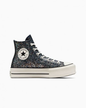 Blue / Black Converse Chuck Taylor All Star Lift Women Platform Shoes Canada | C-35812499