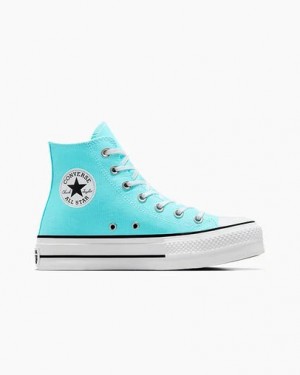 Blue / White / Black Converse Chuck Taylor All Star Lift Platform Women Canvas Shoes Canada | C-57360219