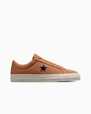 Brown Converse One Star Pro Women Skate Shoes Canada | C-34981259
