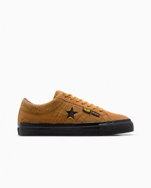 Brown / Black Converse Converse x IRAK NYC One Star Pro Women Skate Shoes Canada | C-42978519