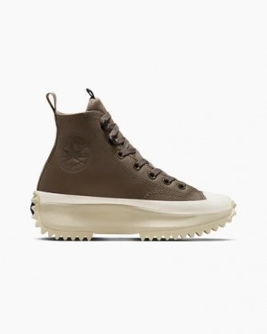 Brown / Black Converse Run Star Hike Women Platform Shoes Canada | C-83796159