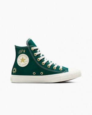 Gold Converse Chuck Taylor All Star Luck Charms Women Sneakers Canada | C-71269549