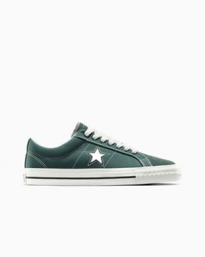 Green / Black / White Converse Converse x thisisneverthat One Star Pro Women Skate Shoes Canada | C-24837569