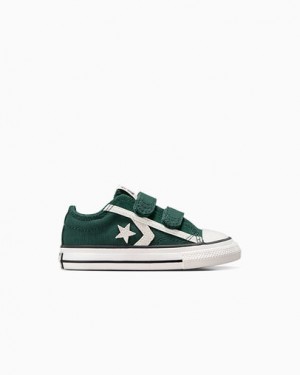 Green / White / Black Converse Star Player 76 Luxe Kids' Sneakers Canada | C-51248079