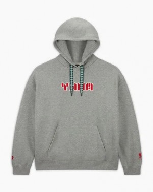 Grey Converse Converse x Liverpool FC Logo Men Hoodie Canada | C-70589329
