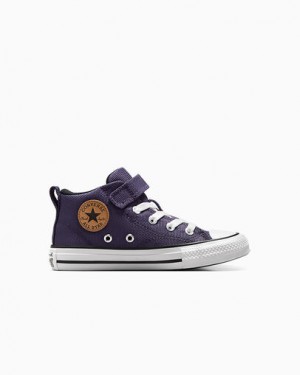 Grey Purple / White Converse Chuck Taylor All Star Malden Street Kids' Canvas Shoes Canada | C-43908679