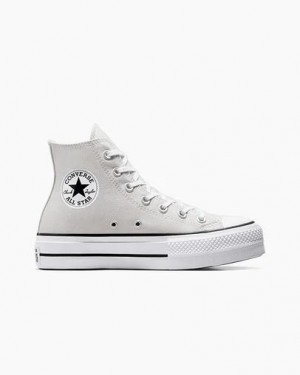 Grey / White / Black Converse Chuck Taylor All Star Lift Platform Women Canvas Shoes Canada | C-70351269
