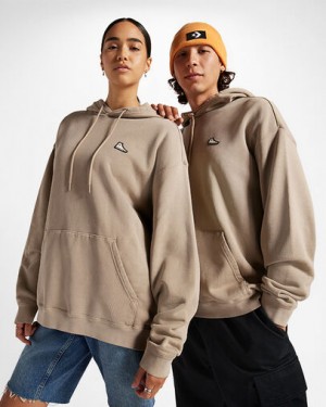 Khaki Converse Go-To Chuck 70 Loose Fit Men Hoodie Canada | C-36029879