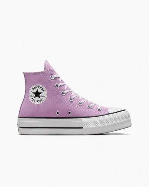Light Purple /White / Black Converse Chuck Taylor All Star Lift Platform Women Canvas Shoes Canada | C-16583429