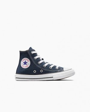 Navy Converse Chuck Taylor All Star Classic Kids' Sneakers Canada | C-39126709