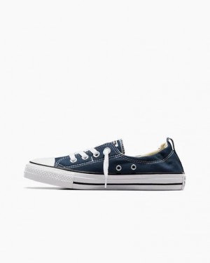 Navy Converse Chuck Taylor All Star Shoreline Women Slip On Shoes Canada | C-16320789