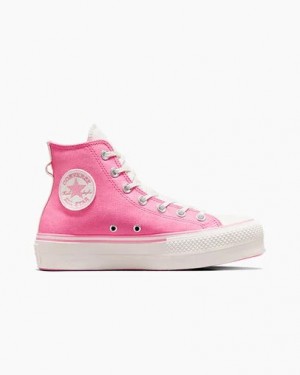 Pink / Pink Converse Chuck Taylor All Star Lift Women Platform Shoes Canada | C-89206759