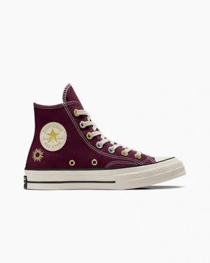 Purple / Gold Converse Chuck 70 Luck Charms Women Sneakers Canada | C-96483719