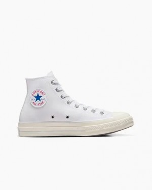 White Converse Chuck 70 Leather Women Sneakers Canada | C-97316809