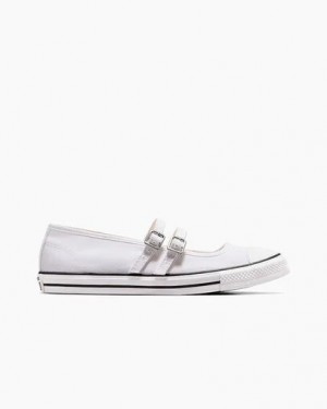 White Converse Chuck Taylor All Star Dainty Women Mary Jane Canada | C-95614729