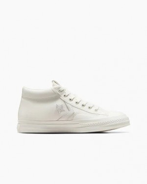 White Converse Star Player 76 Men Boots Canada | C-59682709