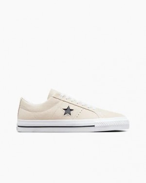 White / Black Converse CONS One Star Pro Suede Women Skate Shoes Canada | C-32471969