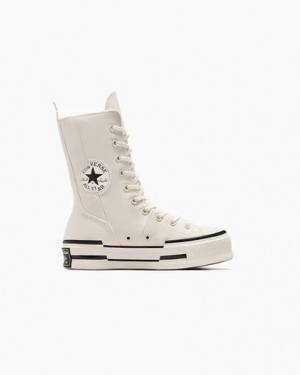 White / Black Converse Chuck 70 Plus XHi Men Sneakers Canada | C-05421639