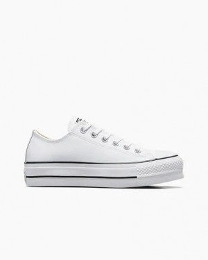 White / Black Converse Chuck Taylor All Star Lift Women Platform Shoes Canada | C-31549289