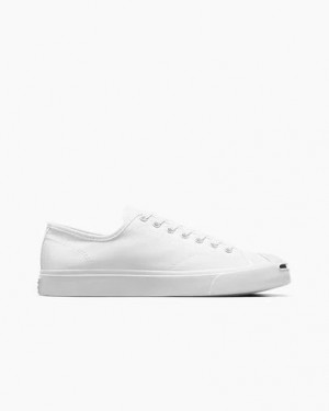 White / Black Converse Jack Purcell Men Canvas Shoes Canada | C-54381729