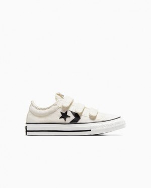 White / Black Converse Star Player 76 Kids' Sneakers Canada | C-87965439