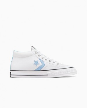 White / Black Converse Star Player 76 Men Boots Canada | C-86527419