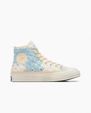 White / Black / Multicolor Converse Upcycle Chuck 70 Crochet Blankets Women Sneakers Canada | C-85170269