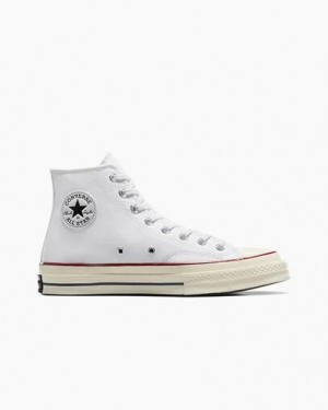 White / Dark Red Converse Chuck 70 Men Canvas Shoes Canada | C-27618509