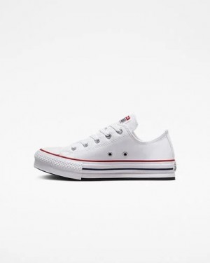White / Dark Red / Navy Converse Chuck Taylor All Star EVA Lift Kids' Platform Shoes Canada | C-75216039