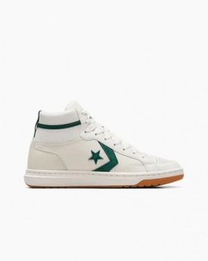 White / Green Converse Pro Blaze Classic Sport Luxe Women Boots Canada | C-49607319