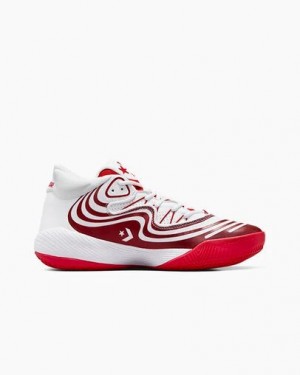 White / Red / White Converse All Star BB Shift CX Women Basketball Shoes Canada | C-68012499