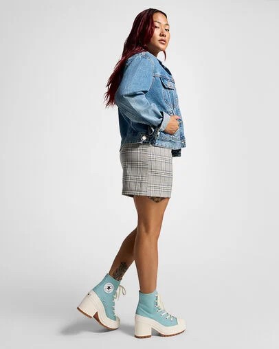 Azure Converse Chuck 70 De Luxe Heel Women Sneakers Canada | C-68472399