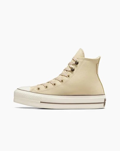 Beige Converse Chuck Tayor All Star Lift Women Platform Shoes Canada | C-53482679