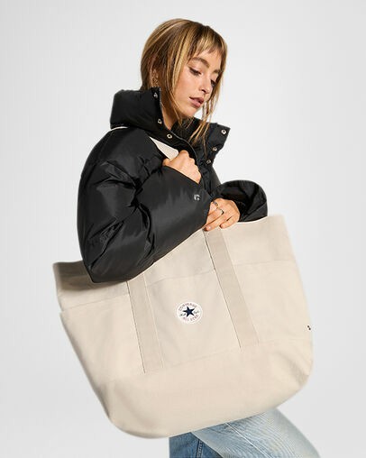 Beige Converse Premium Canvas Men Tote Bag Canada | C-76423959