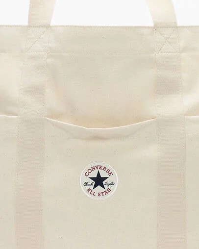 Beige Converse Premium Canvas Men Tote Bag Canada | C-76423959