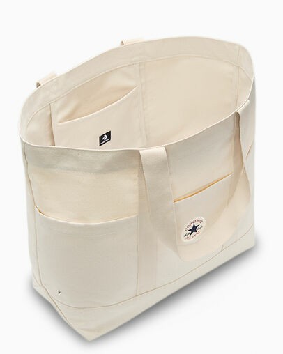 Beige Converse Premium Canvas Men Tote Bag Canada | C-76423959